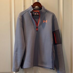 Under Armour Men's Performance Jacket in Gray and Orange